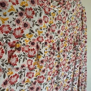 LOFT Multicolor Floral Blouse